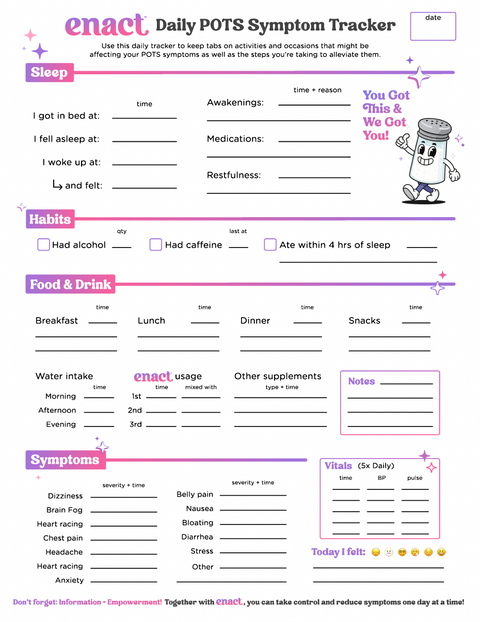 Enact POTS Weekly Planner